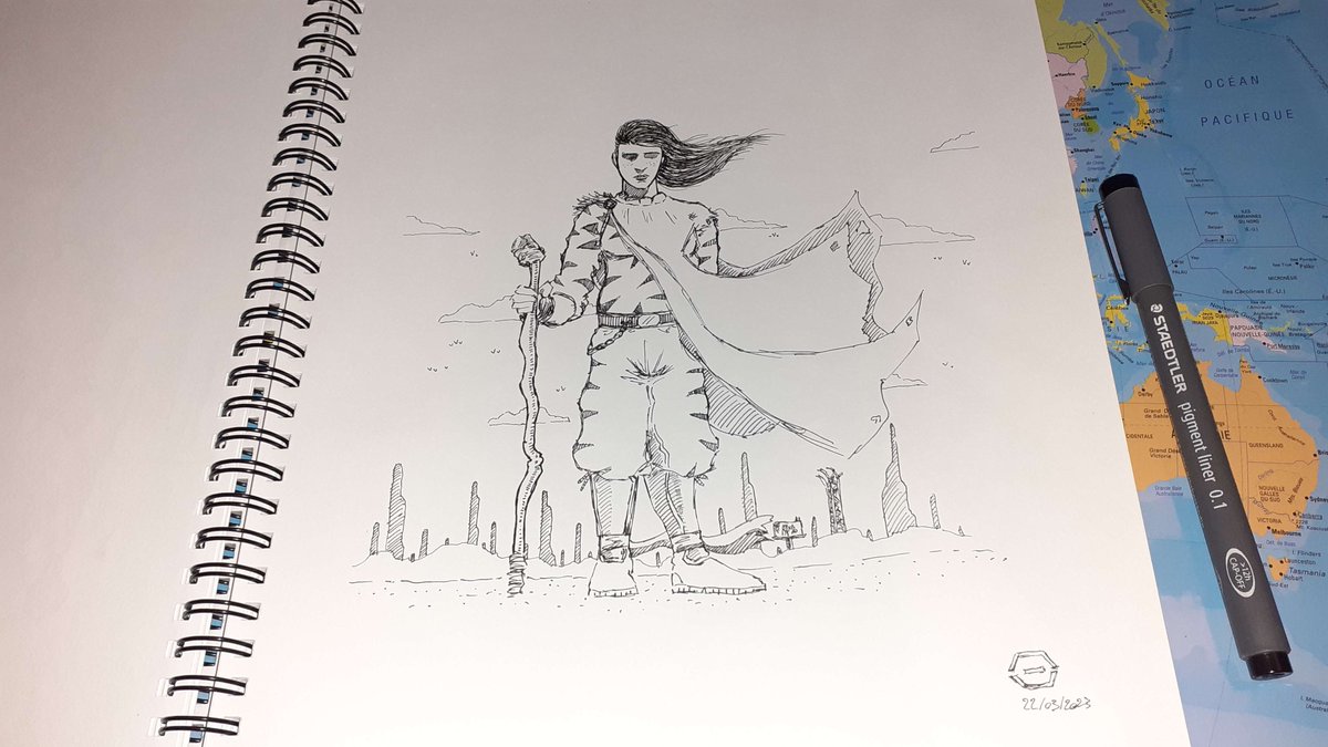 theBdrawings's tweet photo. Cela fait plusieurs mois que je travaille dessus et il fallait bien que je montre un petit quelque chose à un moment.
ça s'appelle Maa'Chaï et c'est votre serviteur à l'écriture et au dessin. Je ne peux pas en dire beaucoup plus.
Voilà quelques concept art/story board.
#projetBD https://t.co/TzRQ1xAt18