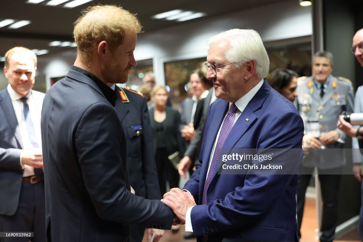 Harry with the German President at the #InvictusGames2023