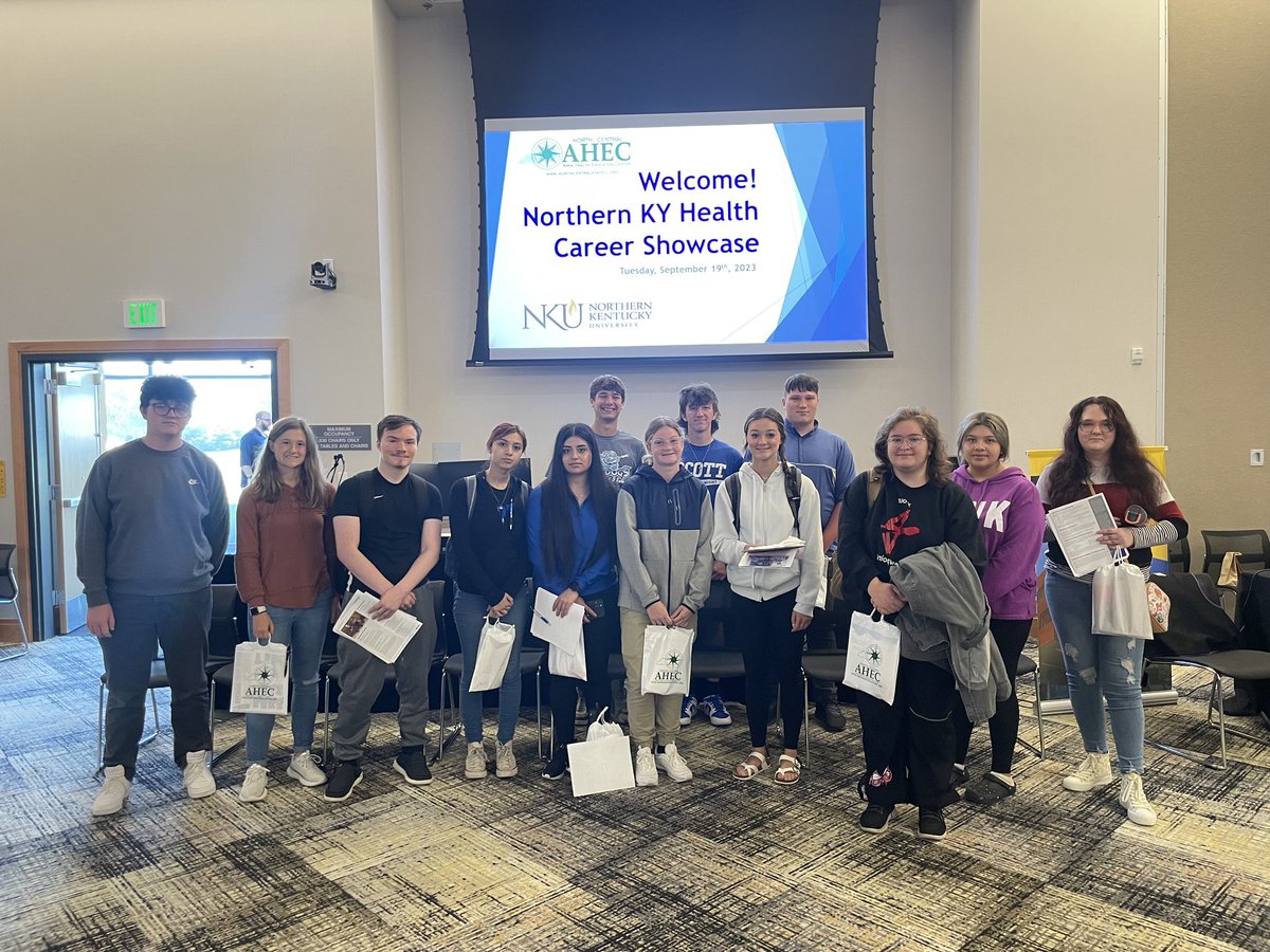 These students that went to the Northern Kentucky Health Career showcased to learn about potential careers in the health field.