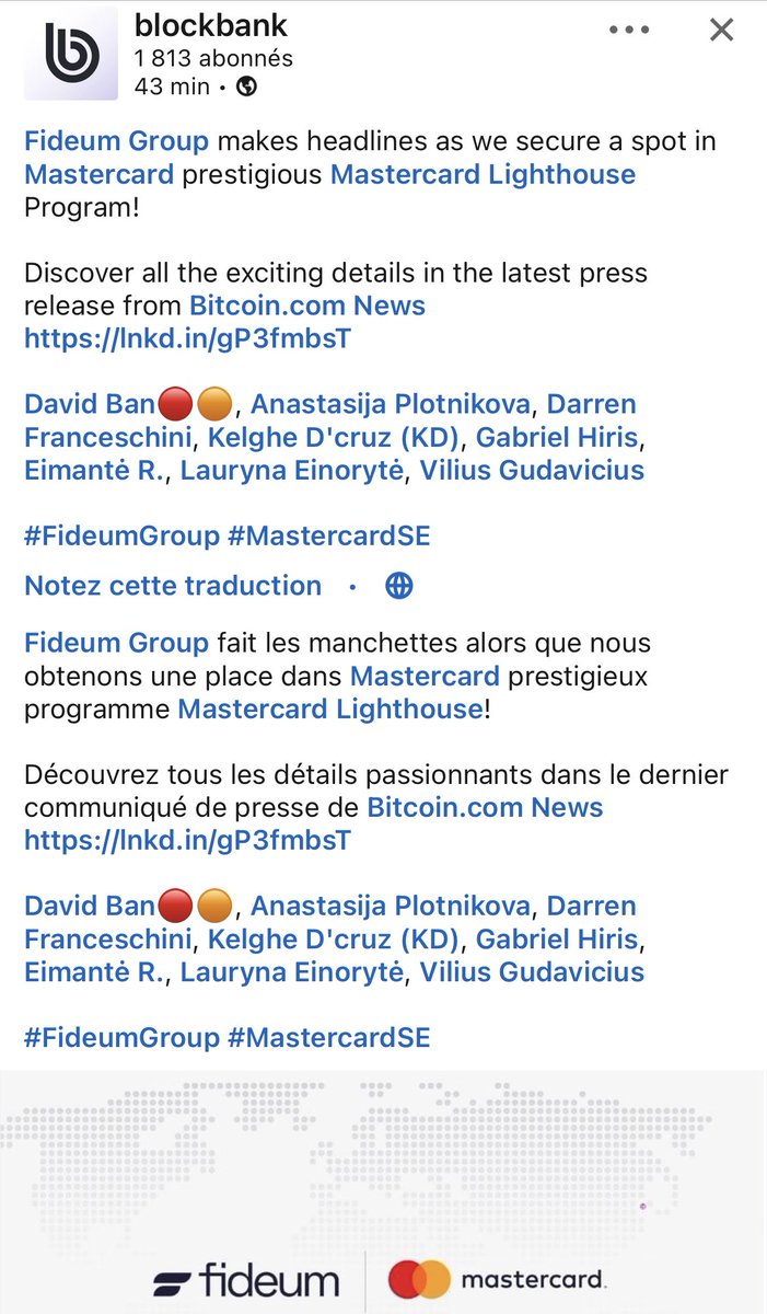 TheLordSwissLi1's tweet photo. $BBANK @blockbankapp @FideumFinance #FideumGroup #MastercardSE

https://t.co/h2RzHxBhc1 https://t.co/Pf8OJegTjh
