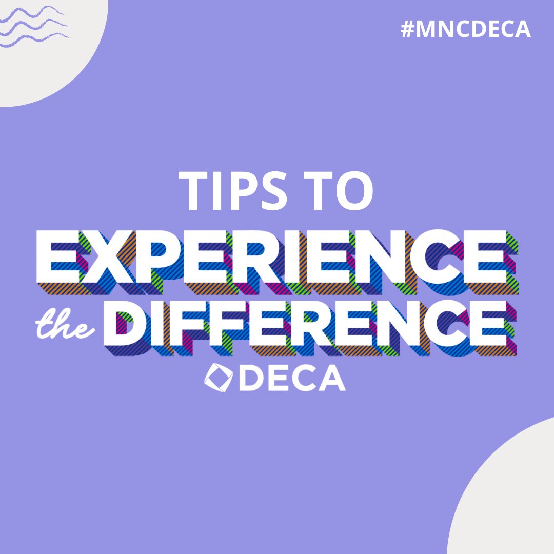 MinnesotaDeca's tweet photo. Engaging your judge(s) is crucial in effective role play! Remember your role and the judge’s role in the scenario and stick to that - not only does this help with nerves, but it also shows professionalism. We are excited to see #MNCDECA members in action! #ExperienceTheDifference https://t.co/T1obOfl9bv