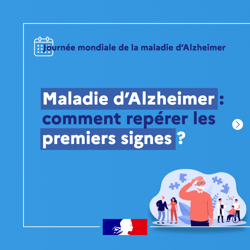 Sante_Gouv's tweet photo. 📅 #JournéeMondialeAlzheimer | La maladie d’#Alzheimer touche 23% de la population après 80 ans. 

Quels sont les premiers signes qui doivent alerter ? ⤵