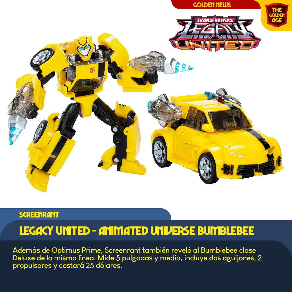 TFthegoldenage's tweet image. &quot;LEGACY UNITED&quot; es el nombre para Legacy año 3, y con el nombre y logo nuevo revelados, viene también el nuevo Optimus de esta próxima linea.

#Goldenposting #Transformers #Pulsecon2023