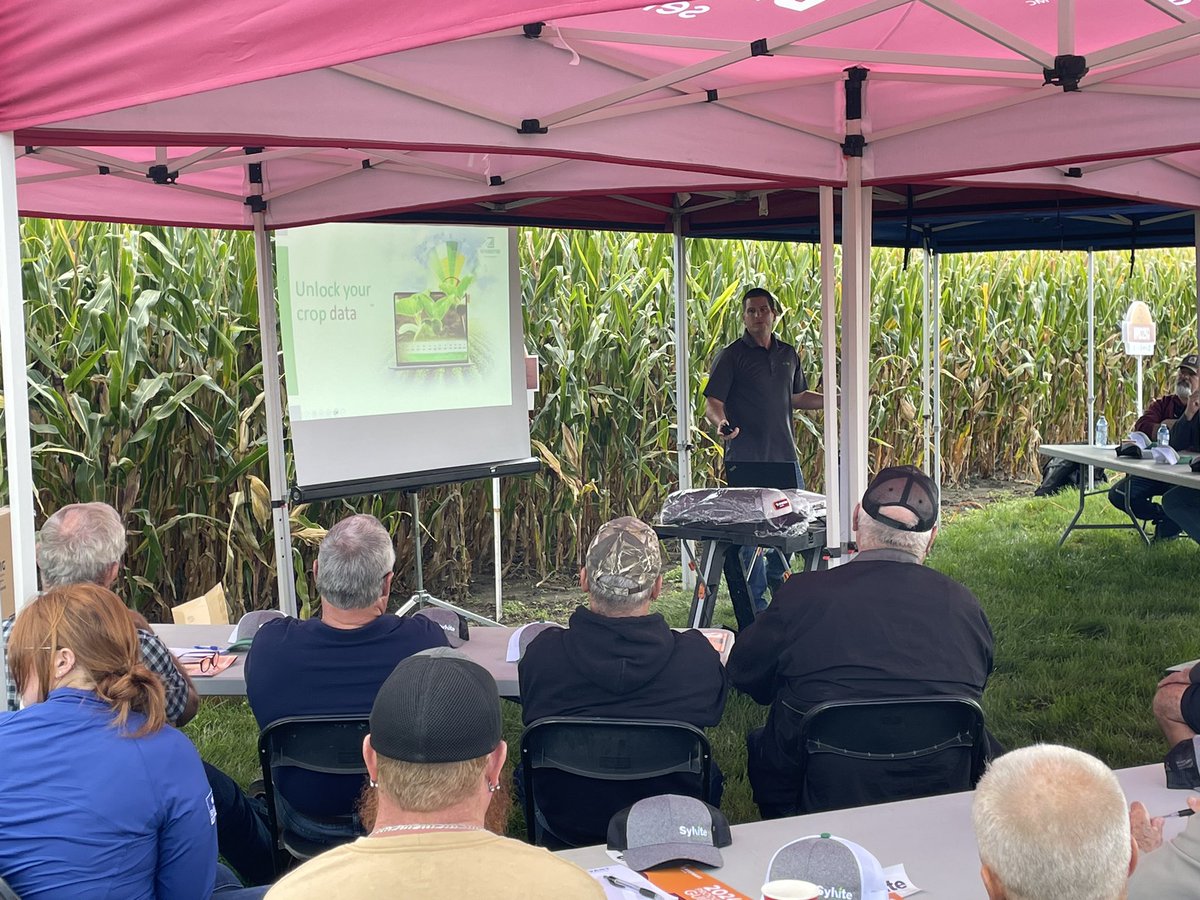 Alan Sheppard (@al_shep10) on Twitter photo Another successful plot day for Kent Bridge with <a href="/BrevantSeedsCA/">Brevant seeds Canada</a> and <a href="/SylviteAg/">Sylvite</a> . Special thanks to <a href="/ChrisRobson11/">Chris Robson CCA-ON</a> <a href="/tuesdayk10/">Tuesday Schroeder</a> <a href="/megann_lev/">megan levesque</a> for the info, and <a href="/BryanSten3/">Bryan</a> with <a href="/NutriAg/">NutriAg ®</a>
#ontAg Another successful plot day for Kent Bridge with <a href="/BrevantSeedsCA/">Brevant seeds Canada</a> and <a href="/SylviteAg/">Sylvite</a> . Special thanks to <a href="/ChrisRobson11/">Chris Robson CCA-ON</a> <a href="/tuesdayk10/">Tuesday Schroeder</a> <a href="/megann_lev/">megan levesque</a> for the info, and <a href="/BryanSten3/">Bryan</a> with <a href="/NutriAg/">NutriAg ®</a>
#ontAg