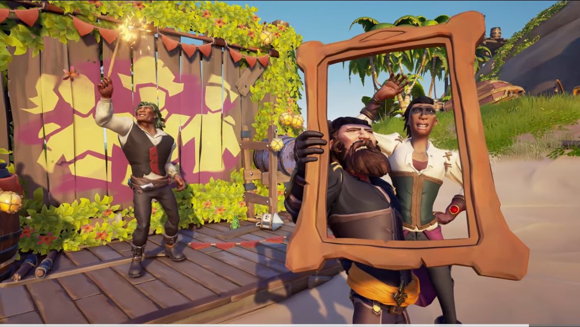 LukeVonDoom's tweet photo. The walls return and at every outpost this time! #SeaOfThieves community day starting from September 30th till October 2nd. Definitely gonna bag myself some more allegiance levels and make some cool #SoTShots! #SotCommunityDay @SeaOfThieves https://t.co/9sO0DU2e9m