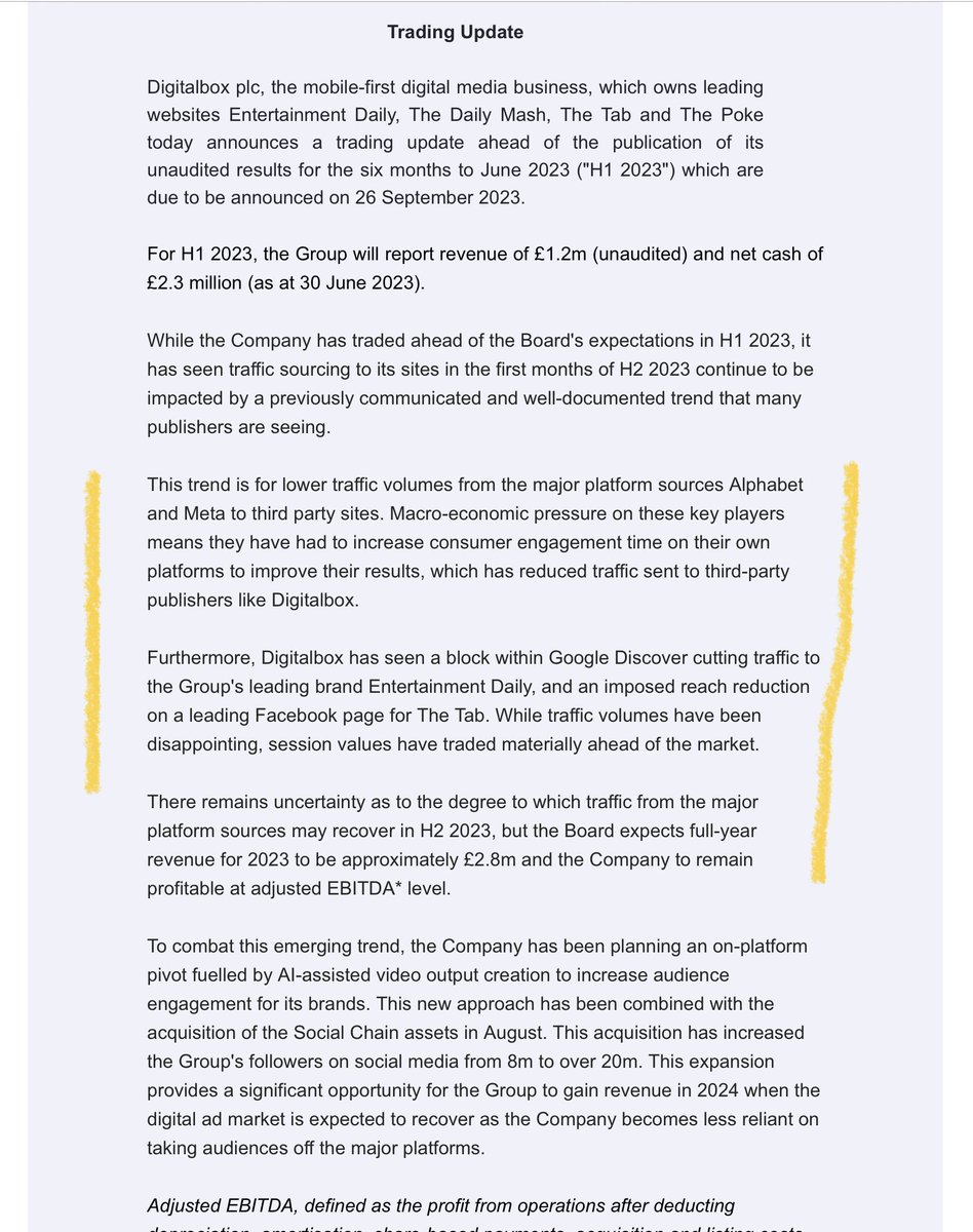 rhomboid1MF's tweet image. #DBOX late afternoon warning….potential read across to others vulnerable to Meta &amp;amp; Google algorithm changes

I’m looking at you #FUTR