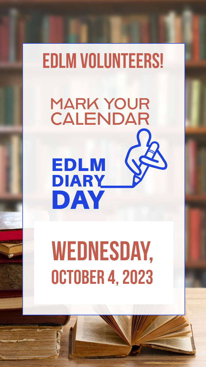 Hey EDLM Volunteers,  Exciting news! Our first fall Diary Day is just around the corner, coming up in just 15 days on Wednesday, October 4, 2023. Mark your calendar. Oh, and don't forget to check out our latest blog post about our recent summer directive. bsudsl.org/edlmiddletown/…