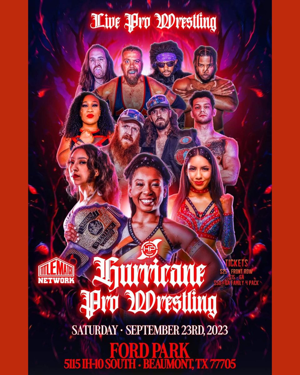 CSyndel's tweet photo. This Saturday we defend our @HurricanePro1 tag team titles against @STEVIEHENDRIX97 and his little buddy there.  So come out and see us whoop some ass yet again. https://t.co/DxHeS37s6z
