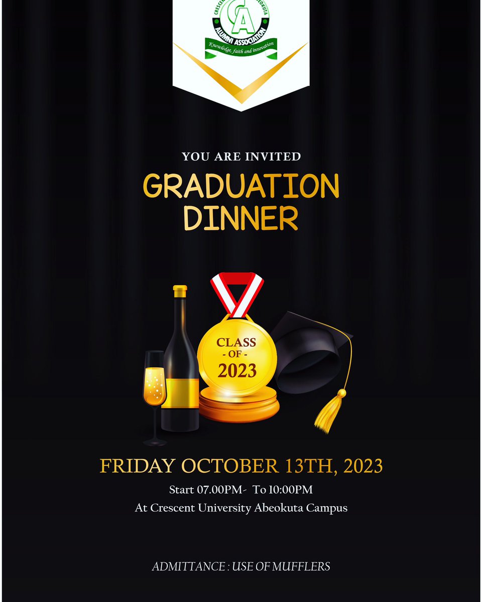 CUAB_Alumni's tweet photo. Anticipate🕺🏼💃🏼

Class Of 2023 Dinner🥂🍽️🍷 and Award Night🏅🏆🥇 https://t.co/bb5uVmdX1r