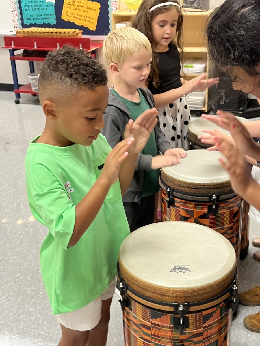Our kindergarten musicians have loved learning about the instruments in our classroom! They can name them, tell you how to hold and play them, and know how to take care of them! The drums and triangle are definitely a favorite! <a href="/tullyelemjcps/">Tully Elementary</a> <a href="/JCPSKY/">JCPS</a> <a href="/JcpsMusic/">JCPS Music</a> #tigerproud