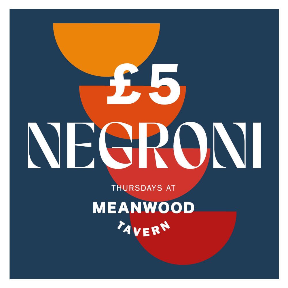 Happy Negroni week everyone🍹Now, we all know a Negroni is for life, not just this week, so we're honouring that by turning every single Thursday here at the Meanwood Tav into £5 Negroni Thursdays, just a fiver for that glorious mix of gin, vermouth and campari, delicious!
