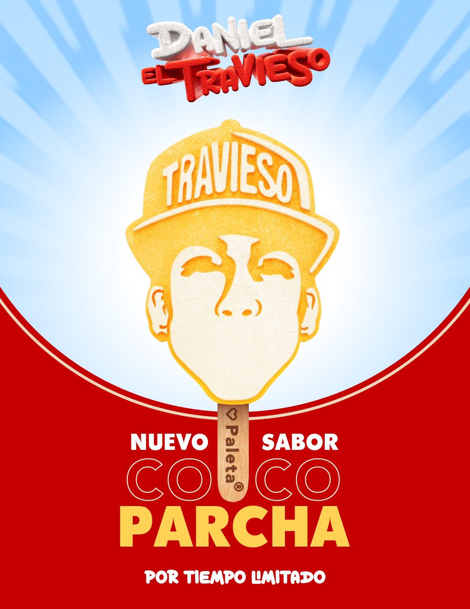 ¡Presentamos nuestra Paleta Traviesa de Coco Parcha en colaboración con #DanielElTravieso ! 🧡 Consíguela en nuestra localidad del Viejo San Juan📍🇵🇷 ¿Vas a ver la película el 19 de octubre? SÓLO EN CINES 🎥. *Cantidades limitadas y por tiempo limitado.* #SrPaleta #Collab