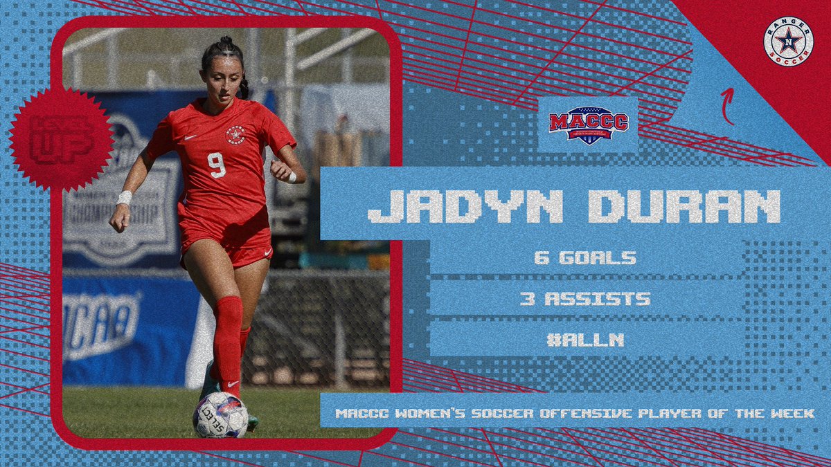 Presenting your MACCC Offensive Player of the Week…Jadyn Duran!

More info to come on nwccrangers.com!

#ALLN