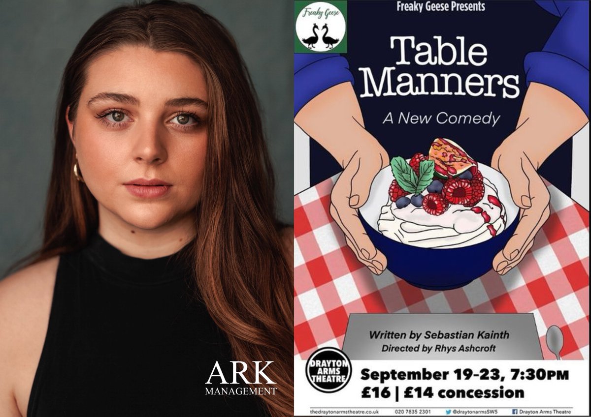 📣 It's opening night! Sending break a leg wishes to IONA CRAMPTON (@ionacrampton) and everyone involved in TABLE MANNERS at @draytonarmsSW5 for @FreakyGeese Productions 🎟 thedraytonarmstheatre.co.uk/table-manners
