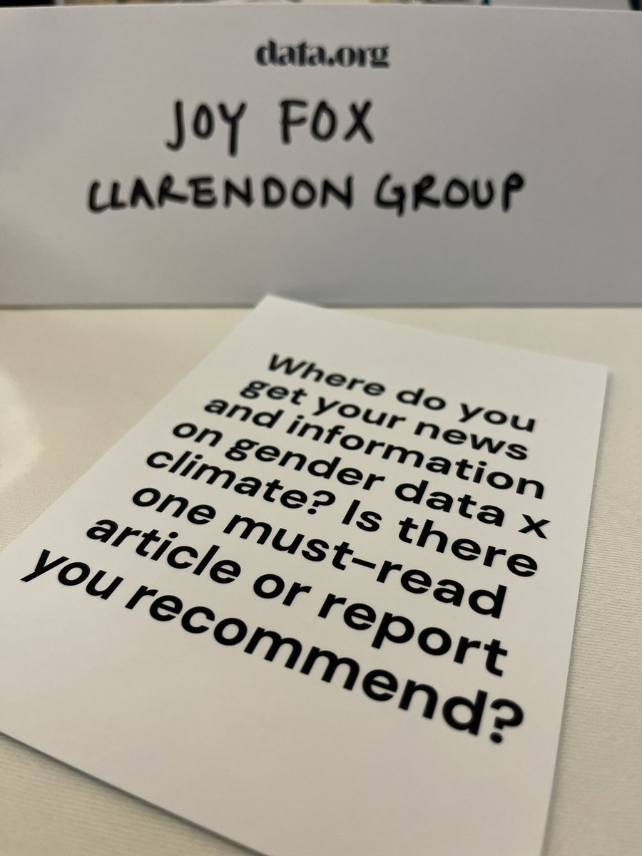 Joy Fox (@joyfoxri) on Twitter photo Even with so much great work happening across gender and climate, gaps still exist with data collection, training and funding. Interesting questions posed by <a href="/DataDotOrg/">DataDotOrg</a> to help the exchange of ideas. What are you reading? #UNGA #UNGA78 Even with so much great work happening across gender and climate, gaps still exist with data collection, training and funding. Interesting questions posed by <a href="/DataDotOrg/">DataDotOrg</a> to help the exchange of ideas. What are you reading? #UNGA #UNGA78