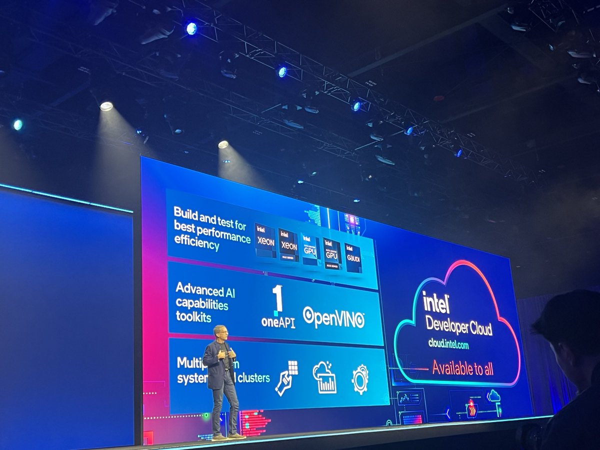 Announcing the #Intel Developer Cloud - giving developers early access to our latest products and lowering cost/friction to innovation. #IntelInnovation