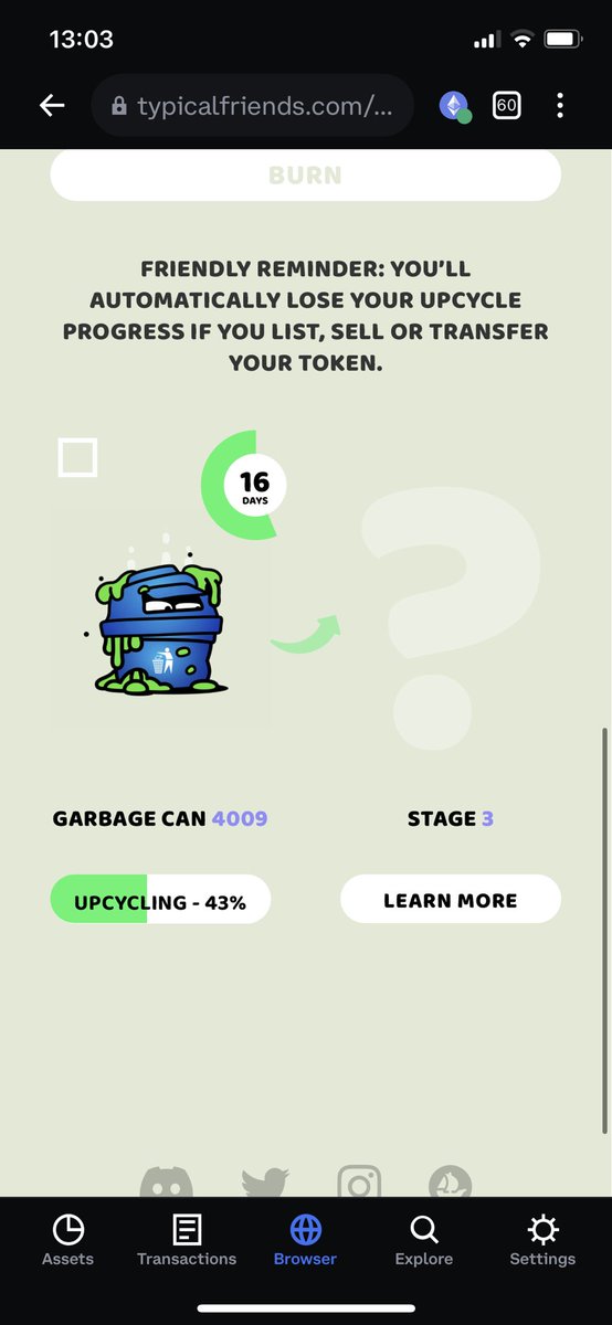 Not long now and I’ll be joining my fellow garbage folk ♥️❤️💜