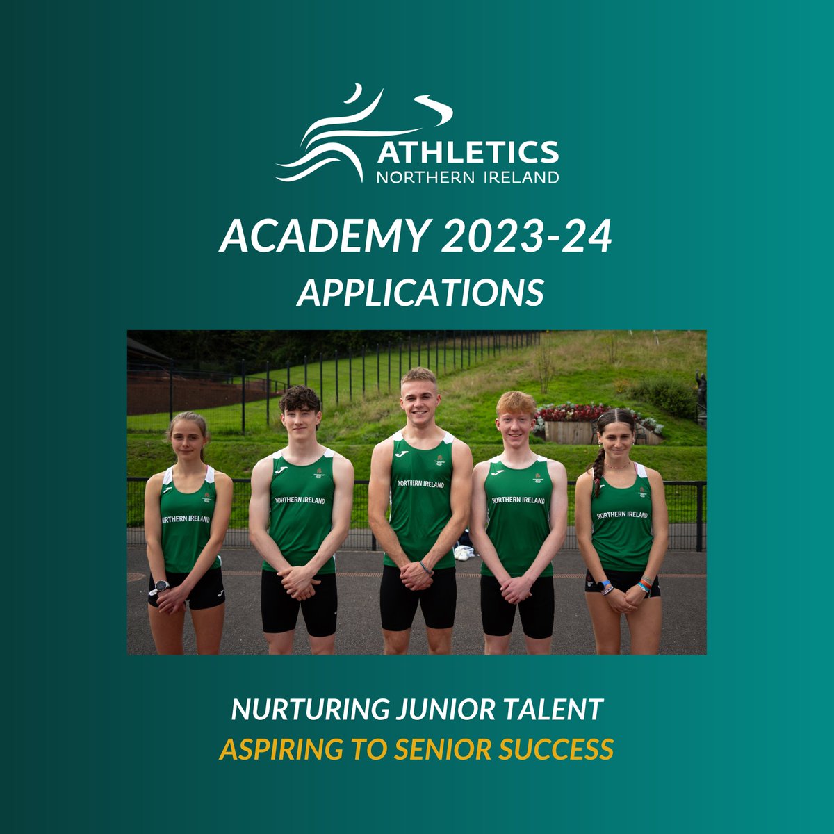 AthleticsNI's tweet image. ❗ Academy 2023-2024 Applications Now Open ❗

Athletics Northern Ireland have today opened the Youth Academy &amp;amp; Speed-Power Academy for application.

Find out more and apply by Sunday 1st October 👇
athleticsni.org/Athletes/Athle…

@_SportNI