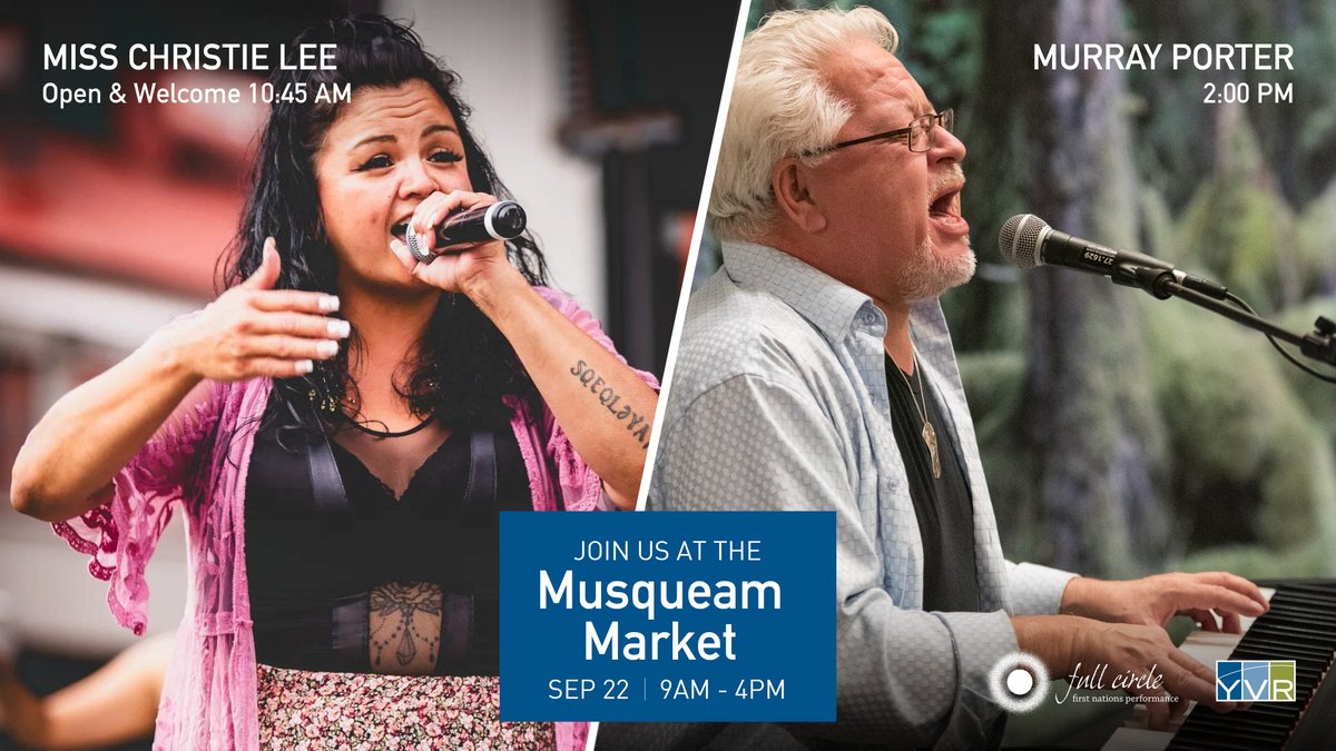 Our @musqueam Market is back this Friday, September 22 from 9am-4pm at Domestic Departures Level 3! Join us for a very special day celebrating the works and creativity of #Indigenous small business owners and the talents of Full Circle First Nations Performance artists.