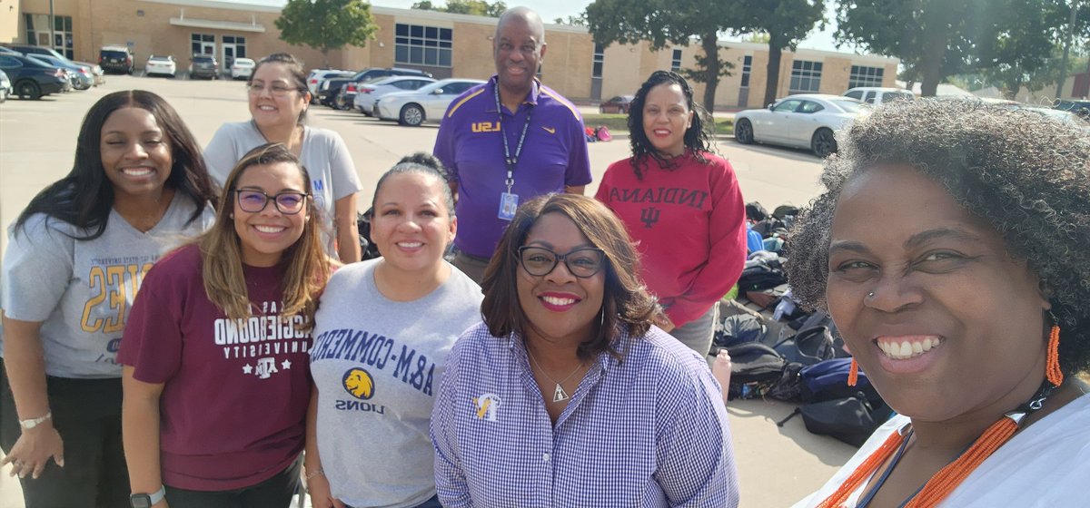 <a href="/IrvingHigh/">Irving High School</a> Counselors are repping their colleges and universities today. Come see us in the cafeteria and ask us about our colleges and universities. We would love to share our experiences with you. #IrvingGoesToCollege