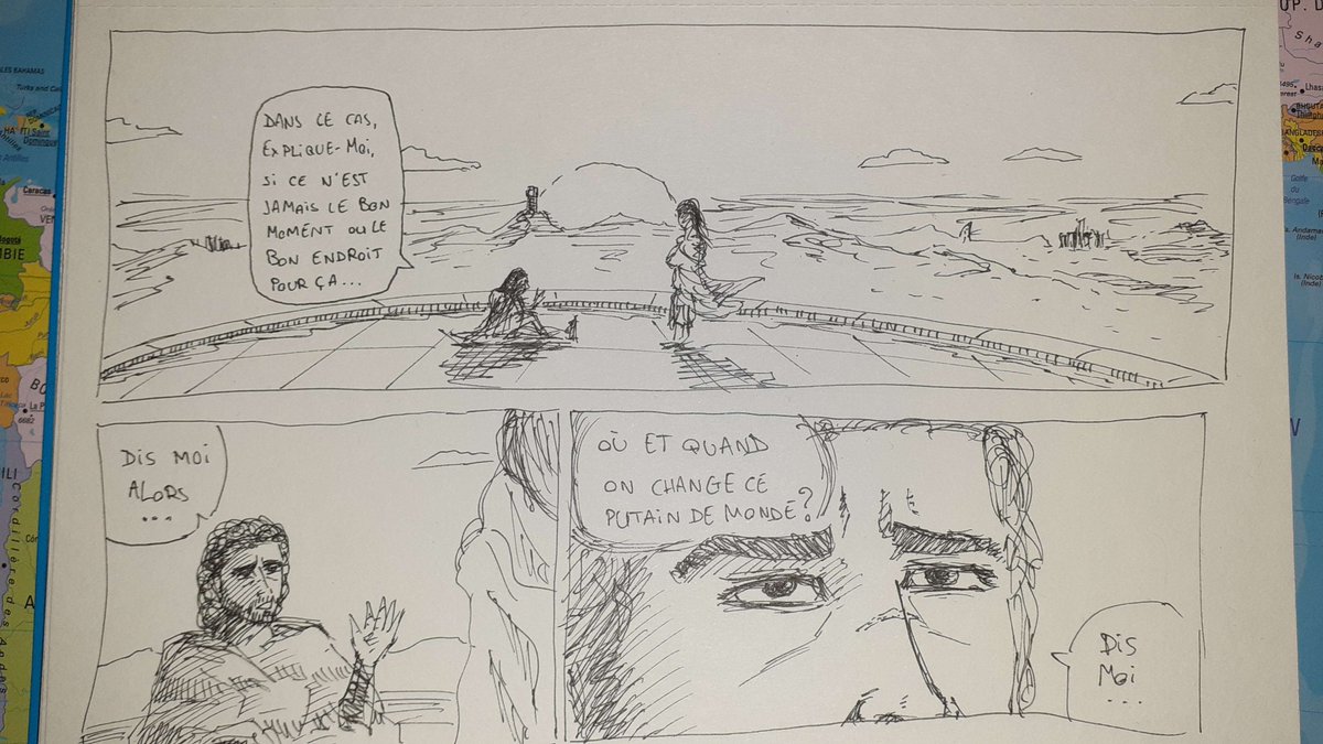 theBdrawings's tweet photo. Maa'Chaï
(si jamais ce n'est évidemment pas du tout une planche finale, juste un storyboard)
#ProjetBD https://t.co/BortVxFptF