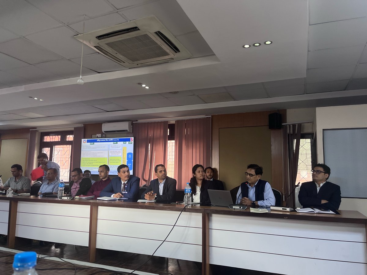 BCEPS's <a href="/Kriessh/">Krishna Aryal</a> <a href="/khanalpratik/">Pratik Khanal</a> and <a href="/birajmk/">Biraj</a> participated in the Nepal's Health Insurance Strategic Roadmap Expert consultation meeting at <a href="/mohpnep/">Ministry of Health & Population, Nepal</a>  today. The road map 2024-30 is expected to guide Nepal's health insurance system.