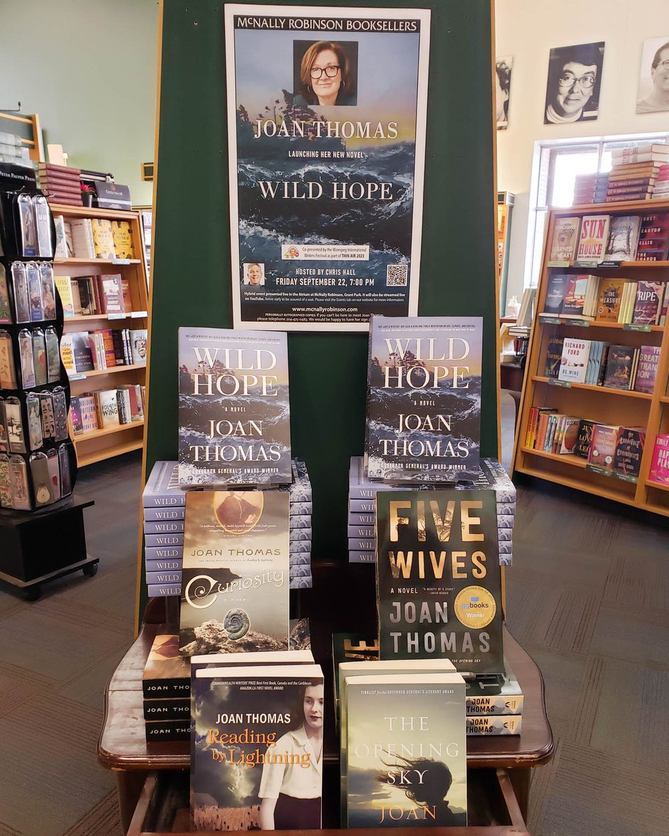 Wild Hope is on-sale today! Hey, McNally's in Winnipeg, thanks for this display.