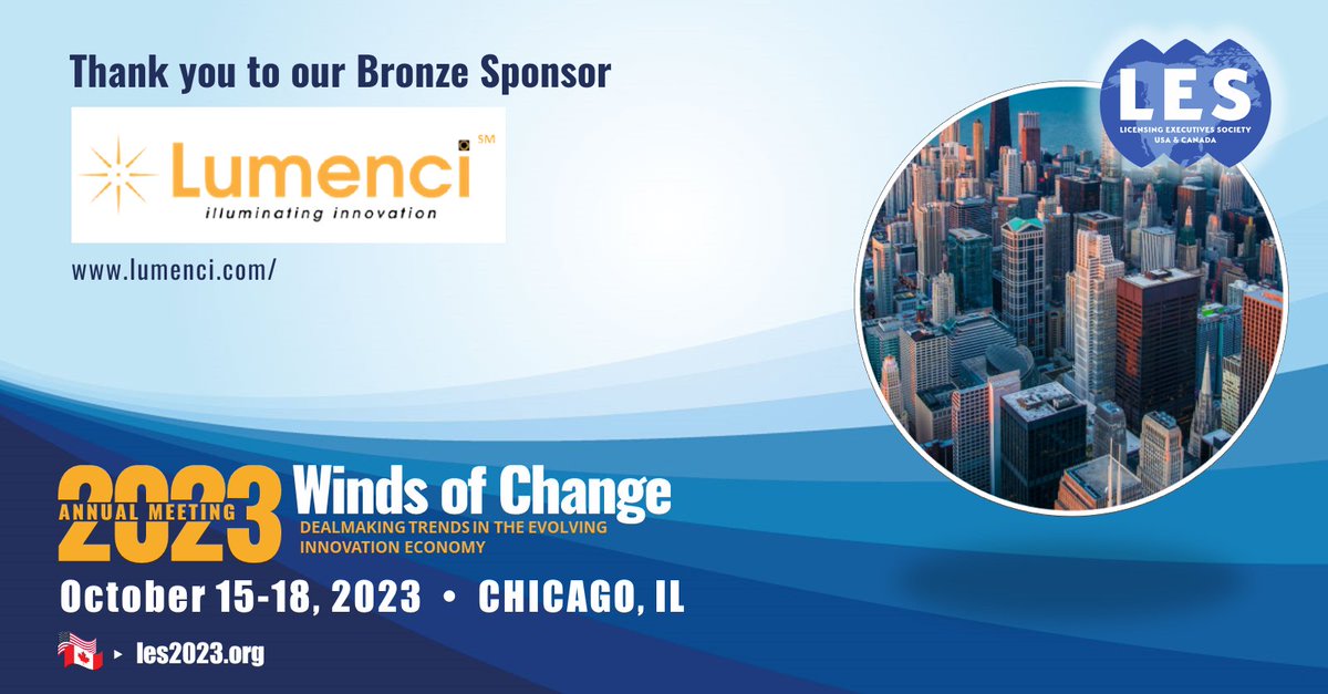 We are thrilled to announce @lumenci_inc as a bronze sponsor of #LESAM23!

Register to join them in Chicago: les2023.org