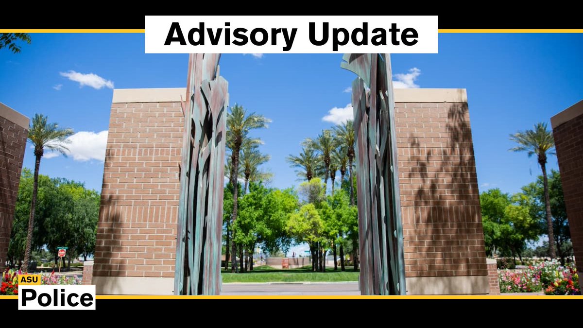 Arizona State University Police Department tweet media