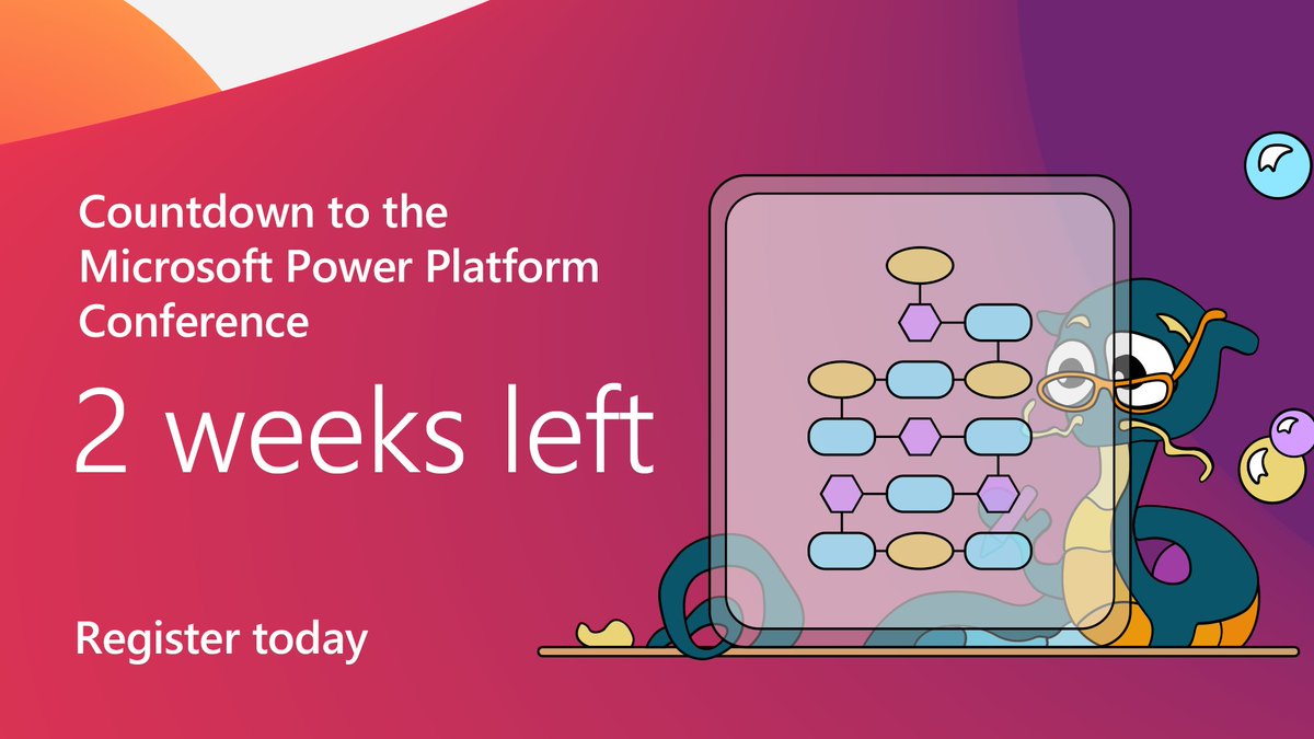 We're counting down the days until #MPPC23! Have you registered for the Power Platform event of the year (Oct 3–5)? msft.it/60159gAe5