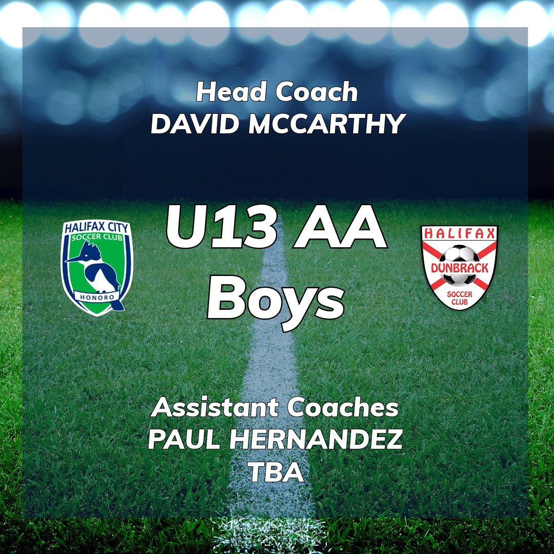 🚨COACH ANNOUNCEMENT 🚨

Halifax FC are proud to announce the U13AA Boys Coaching staff for 2024!

Head Coach: David McCarthy
Assistant Coach(es): Paul Hernandez &amp; TBA

#HFC