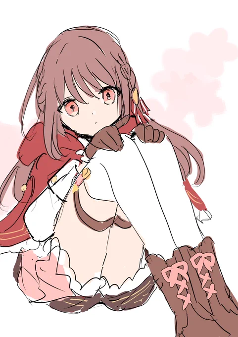 キュロットという選択肢もあるなあ〜で描き描き〜