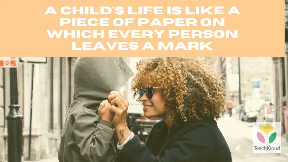 A child's life is like a piece of paper on which every person leaves a mark #parentingtips #childcare #preschool