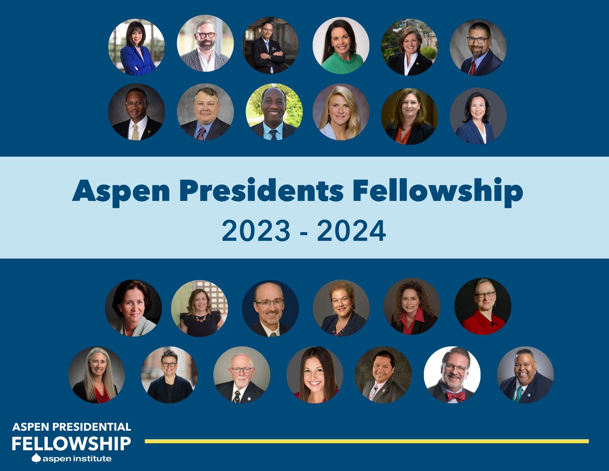 (1/3) 📣 We are delighted to announce the inaugural cohort of our Presidents Fellowship! They are an extremely talented and passionate group, and we look forward to working with them to push the field forward and advance student success and equity.