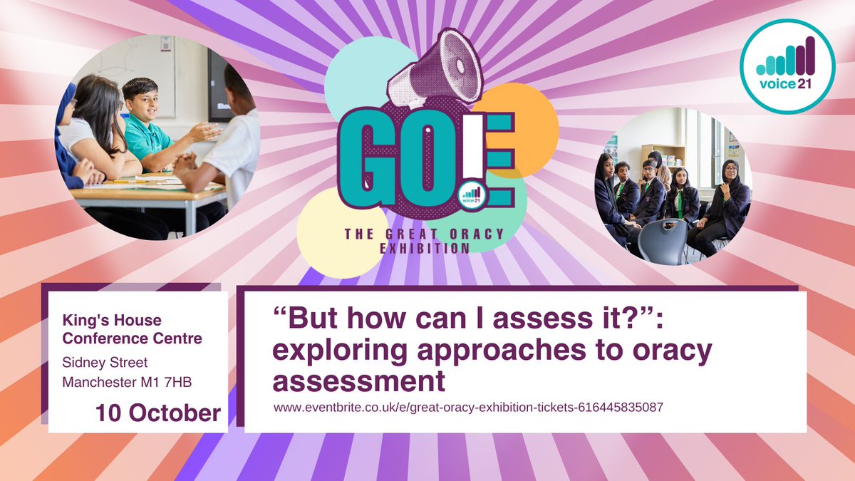 🔦Session spotlight🔦 🧐It can be challenging to assess oracy. 🧑‍🏫There are no easy answers but there are lots of opportunities. Join us to discuss different approaches to oracy assessment, and explore which might be right for you and your setting. 👂🦻You’ll also hear more…