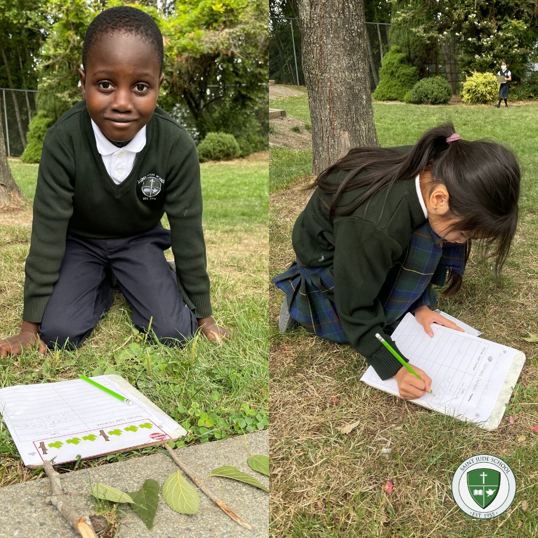 Grade 2s bring their learning outside before it's too late! 🌧
#GoPatriots #CISVA #OutdoorClassroom