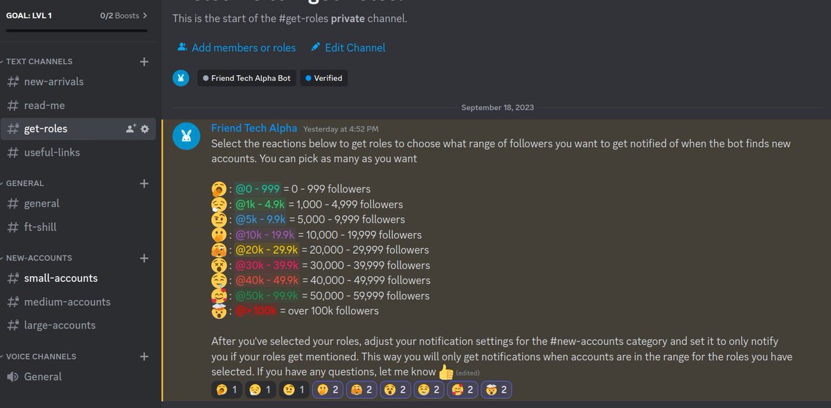 The discord server is live! Key holders get access to a bot that will send you notifications based on the follower counts of newly created accounts! Use the link below to get verified and unlock access to these features 🥳

discord.gg/CuQhM5N4