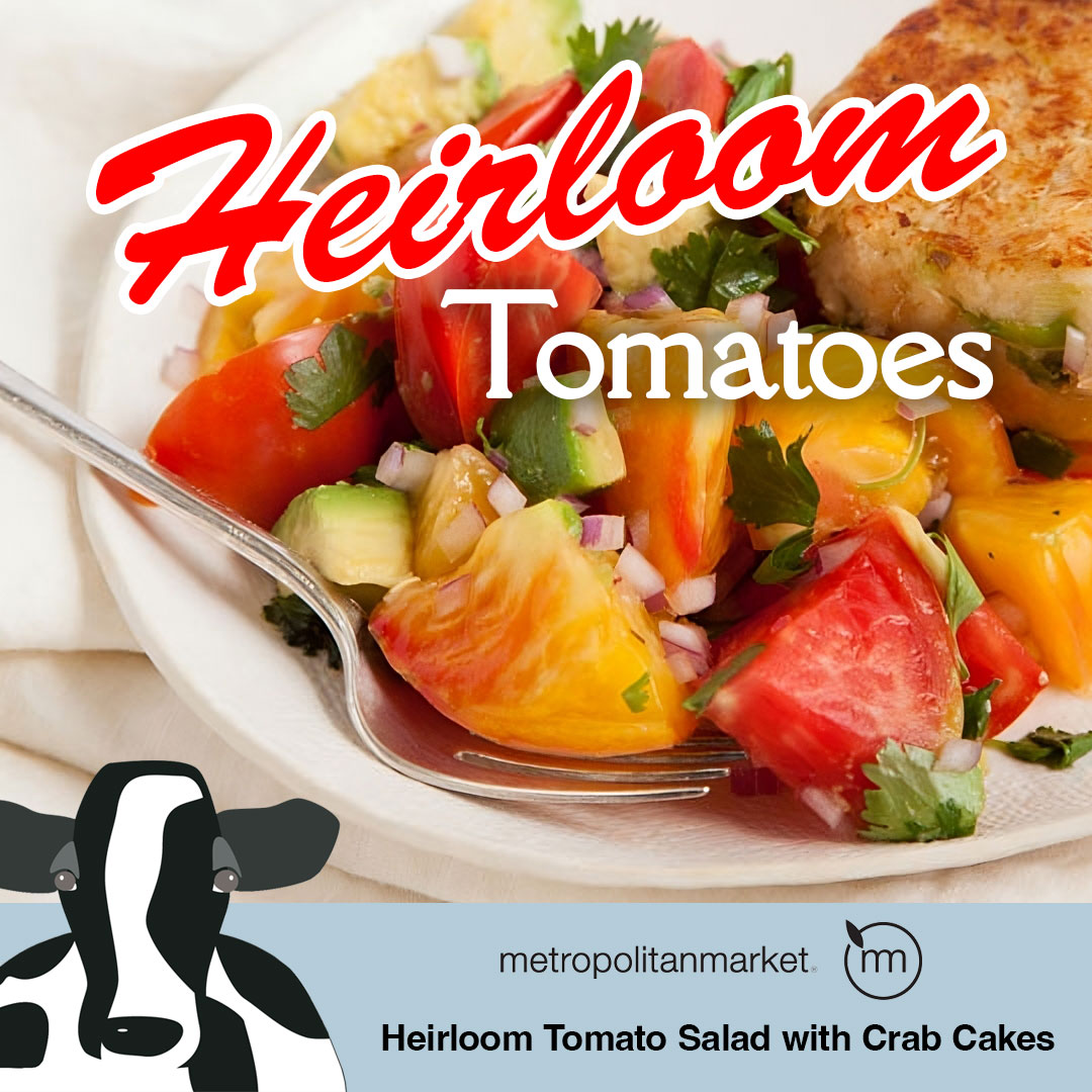 This week at the #SammamishFarmersMarket you'll find #HeirloomTomatoes that are perfect for use in this crab and heirloom tomato recipe provided by our market sponsor @metmarket. tinyurl.com/sfm091323 #Recipe #MetropolitanMarket #SammamishLife