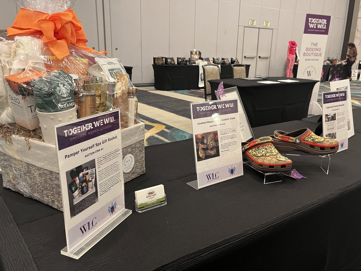 Welcome to day two of the 16th annual Women’s Leadership Conference!

Stop by our Bidding the Boutique Silent Auction to support💜 #2023WLClv