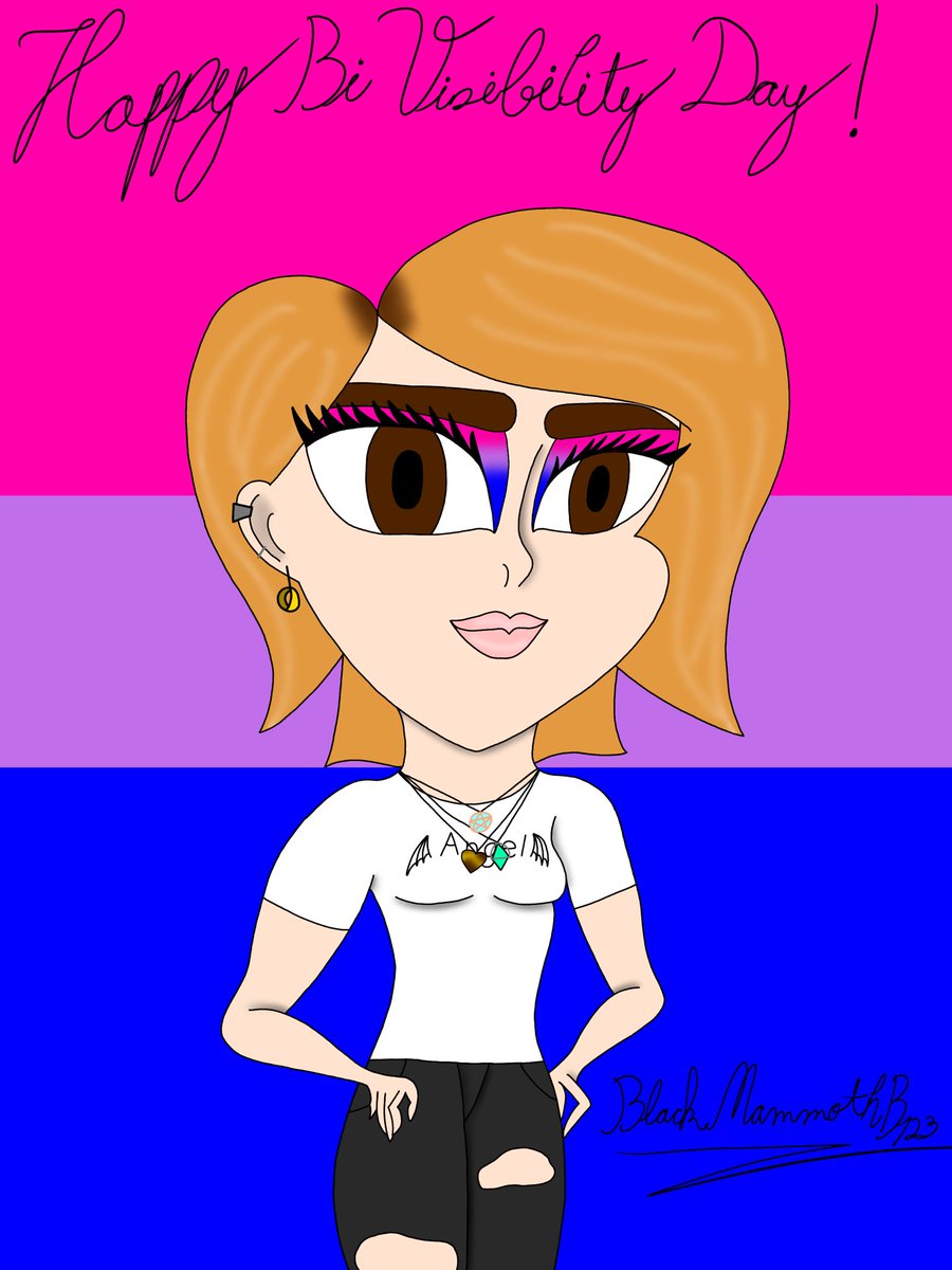 I wanted to post this drawing on the Bi Visibility Day, but I was too exited to wait any longer. Anyway, happy #bivisibilityweek and an early happy #bivisibilityday for me and every bisexual person around the world!
#bivisibility #bivisibilityweek2023 #bivisibilityday💖💜💙