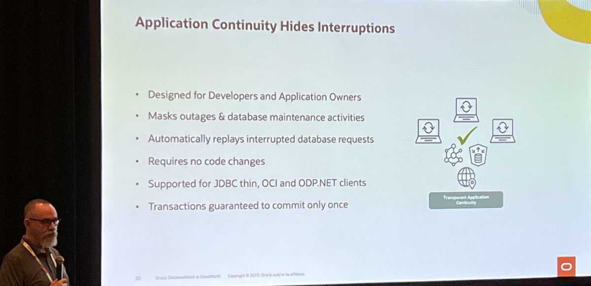 OracleRACpm's tweet image. What’s new in #Oracle RAC 23c? Much as we heard from @RACMasterPM and Ian Cookson at #CloudWorld. In short, it is “faster” - access, startup, failover -, more reliable, and, of course, fully integrated with all the other cool new features in Oracle #Database 23c