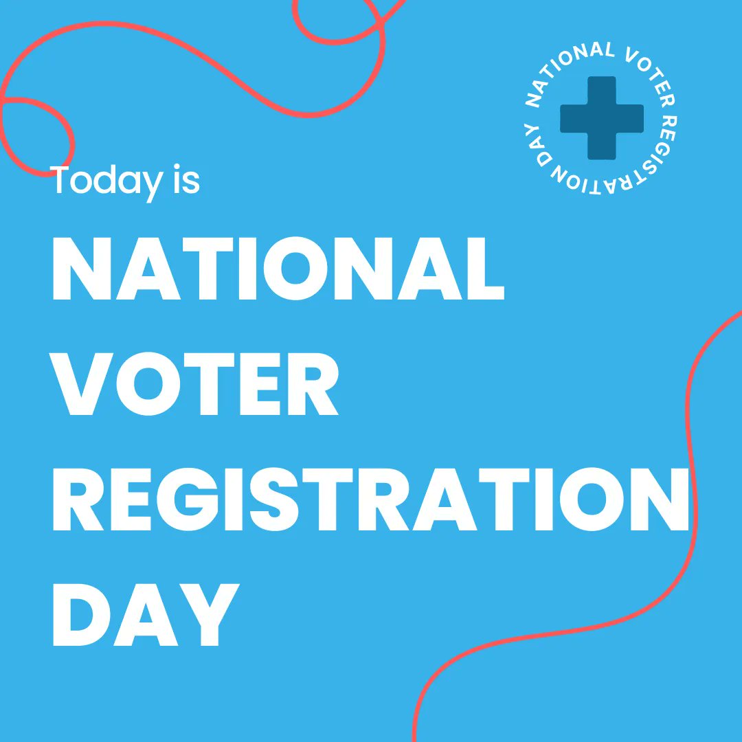 Vot_ER_org's tweet photo. 🗳️📢 Today marks National Voter Registration Day! Just as you dedicate yourself to caring for patients and clients, your vote plays a pivotal role in shaping healthcare policies and fostering community well-being. Join in, be #VoteReady, and register to vote. https://t.co/2SqdhFnlMe