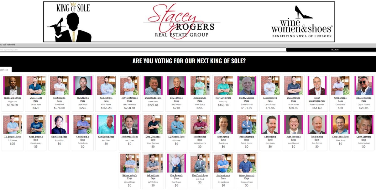 Have you supported a Sole Man yet?!? Whether it's me or one of these other awesome guys please consider making a donation. Our goal is $20,000 and it all goes straight to the YWCA of Lubbock! 
ywcalubbock.salsalabs.org/2023SoleMenFun…