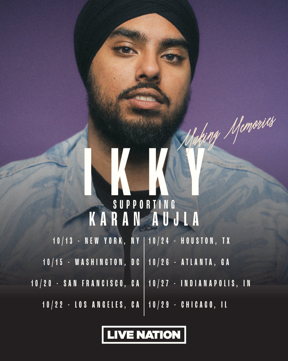 ikkymusic's tweet photo. WE GOIN ON TOUR! See you in October!! Drop the songs yall wanna hear! 

🎟 https://t.co/9OP3Xe34KW https://t.co/gOEqJboF6H
