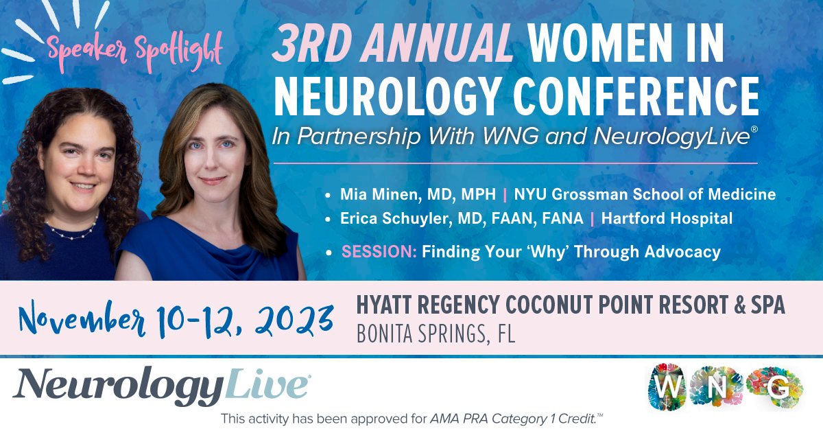 Learn to shape your career with purpose and fulfillment through #advocacy in this session led by @MiaMinenMD and @EricaSchuyler. We're less than 60 days away from @WNGtweets #WomeninNeurology Conference! Have you registered yet? Reserve your spot here: bit.ly/3EIaY7d