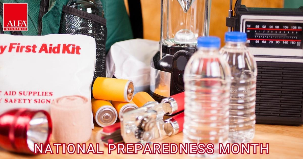 griffin_alfa's tweet image. September is National Preparedness Month. It is important to prepare for disasters and emergencies that could happen at any time. Visit ow.ly/2VXL50PNnZc to learn how to protect your family and property. 🔋🔦🥫 #NationalPreparednessMonth #BePrepared #AlfaCares
