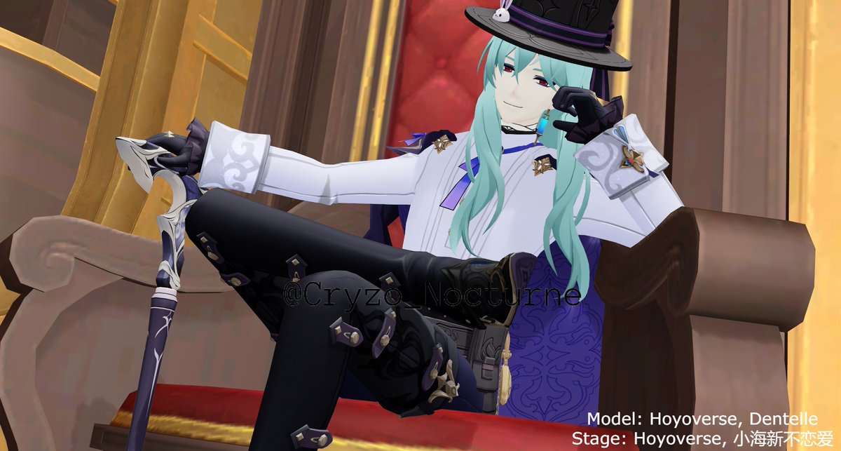 Cryzo_Nocturne's tweet image. #dottore #segmentoc #octtore
Il Dottore, Zeta Build (aka 'March')
"I've taken my seat, have you? Let's enjoy the show together, just you and me~"
Introducing my segment oc, March~! A flirty gentleman who has quite a bit of chaotic energy along with all his flamboyant nature.