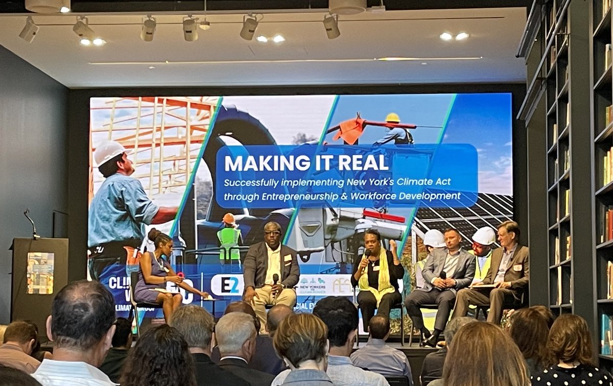 Phara Souffrant Forrest (@phara4assembly) on Twitter photo We’re here at #ClimateWeekNYC with an amazing panel for “Making it Real: Successfully Implementing New York’s Climate Act through Entrepreneurship & Workforce Development.
Huge thank you to the <a href="/NYforCleanPower/">NY for Clean Power</a> <a href="/ACE_newyork/">ACE NY</a> <a href="/aea_us/">Association for Energy Affordability, Inc.</a> & others for putting this together! We’re here at #ClimateWeekNYC with an amazing panel for “Making it Real: Successfully Implementing New York’s Climate Act through Entrepreneurship & Workforce Development.
Huge thank you to the <a href="/NYforCleanPower/">NY for Clean Power</a> <a href="/ACE_newyork/">ACE NY</a> <a href="/aea_us/">Association for Energy Affordability, Inc.</a> & others for putting this together!