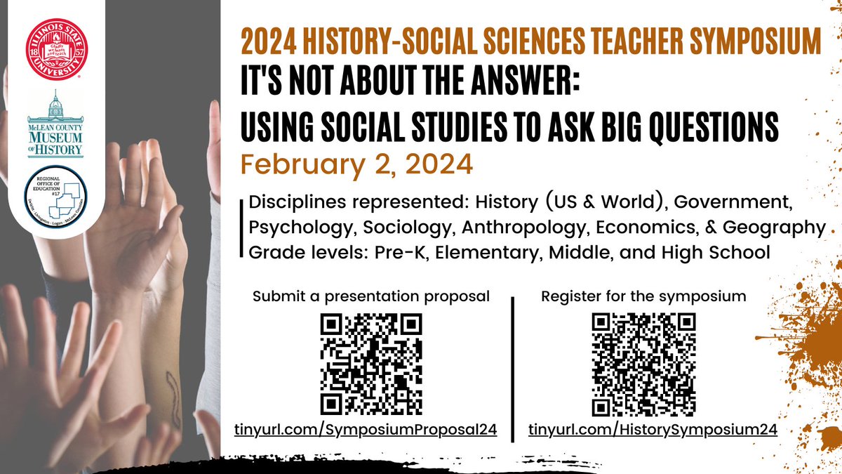 The Annual History-Social Sciences Teacher Symposium is seeking presentation proposals. This is your chance to present at the premiere professional development event in your field of expertise!