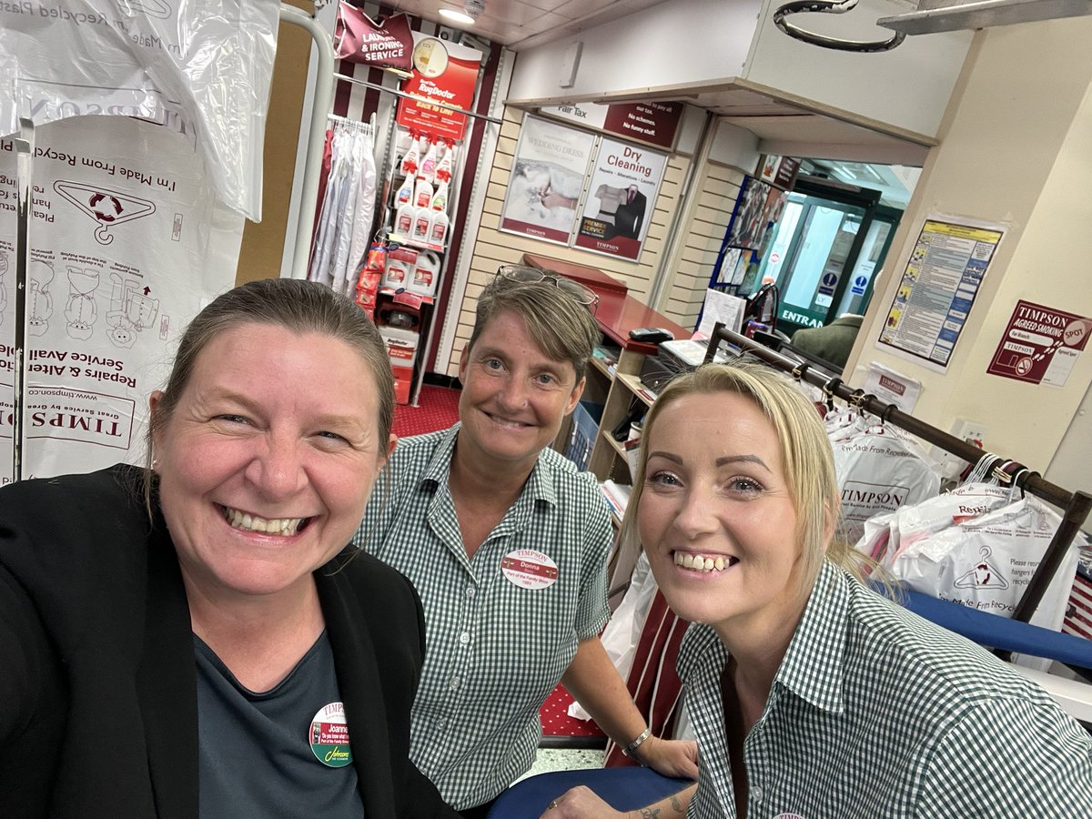 Great to see manager Donna and new starter Sally in Dumfries last week <a href="/TimpsonNews/">Timpson Group News</a>